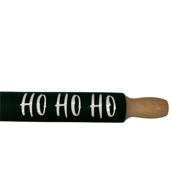 Διακοσμητικος μινι χριστουγεννιατικος πρασινος πλαστης HO HO HO 18εκ. - ξύλο, διακοσμητικά, χριστουγεννιάτικα δώρα, είδη κουζίνας - 2