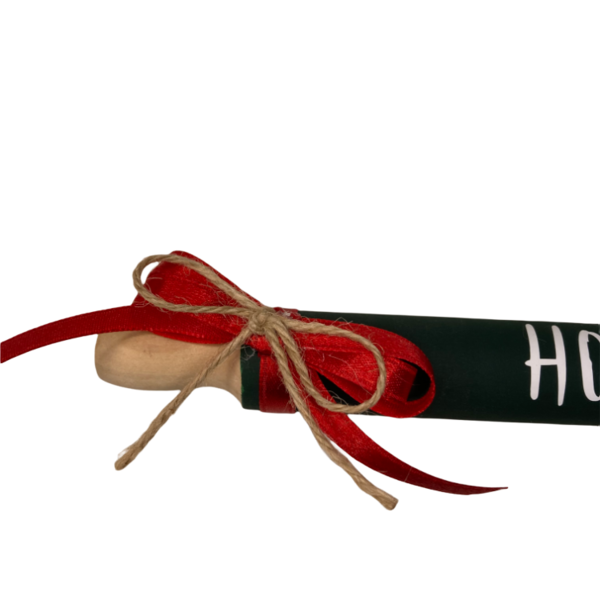 Διακοσμητικος μινι χριστουγεννιατικος πρασινος πλαστης HO HO HO 18εκ. - ξύλο, διακοσμητικά, χριστουγεννιάτικα δώρα, είδη κουζίνας - 3