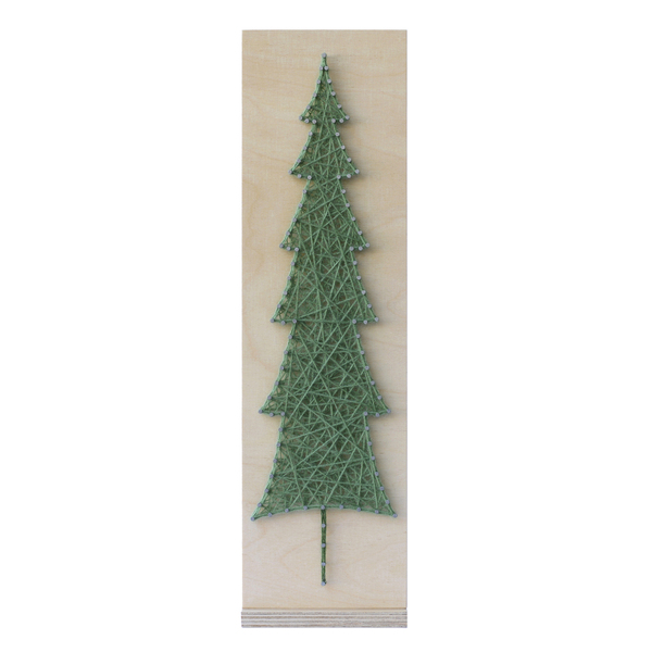 Διακοσμητικό χριστουγεννιάτικο δεντράκι 43x12cm - ξύλο, νήμα, διακοσμητικά, χριστούγεννα, δέντρο