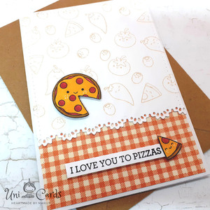 Ευχετήρια κάρτα - Pizza Night - κάρτα ευχών, δώρα αγίου βαλεντίνου, φαγητό, ευχετήριες κάρτες - 2