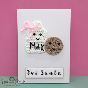 Κάρτα Χριστουγέννων - Milk & Cookie - ευχετήριες κάρτες - 4
