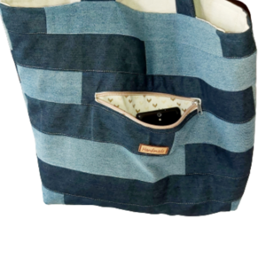 Shopper bag τσάντα denim - all day, χειρός, tote, πάνινες τσάντες - 2