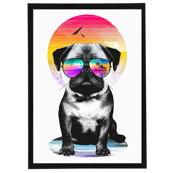 Καδράκι Cool Dog 21x30cm - πίνακες & κάδρα, αφίσες, σκυλάκι, ζωάκια