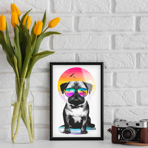 Καδράκι Cool Dog 21x30cm - πίνακες & κάδρα, αφίσες, σκυλάκι, ζωάκια - 2