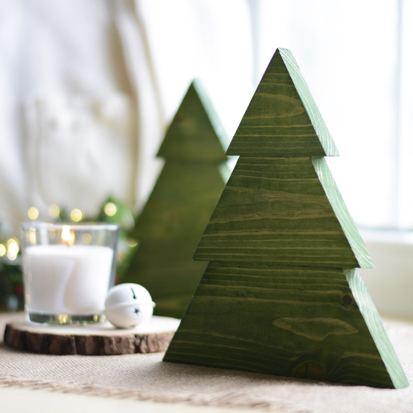 Πράσινο ξύλινο χριστουγεννιάτικο δέντρο - ξύλο, διακοσμητικά, χριστούγεννα, χριστουγεννιάτικα δώρα, δέντρο - 3