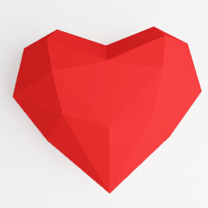 3D Χάρτινη καρδιά - καρδιά, χειροποίητα, πρωτότυπα δώρα, αγ. βαλεντίνου