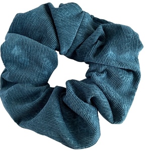 Χειροποίητο λαστιχάκι μαλλιών / scrunchie ΠΕΤΡΟΛ ΚΟΤΛΕ ΑΝΑΓΛΥΦΟ - ύφασμα, χειροποίητα, λαστιχάκια μαλλιών