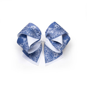 vintage blue bow - αξεσουάρ μαλλιών, hair clips