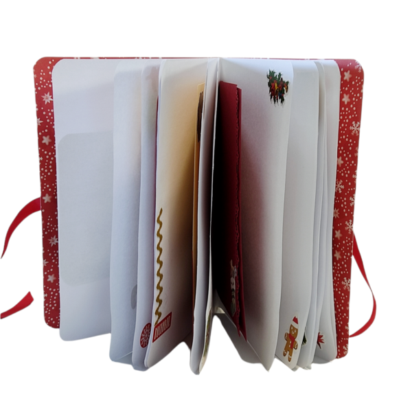 Σημειωματάριο journal Άγιος Βασίλης - vintage, χειροποίητα, χριστουγεννιάτικο - 2