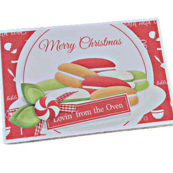 Χριστουγεννιάτικη ευχετήρια κάρτα *Macarons* - χριστούγεννα, χριστουγεννιάτικα δώρα, ευχετήριες κάρτες