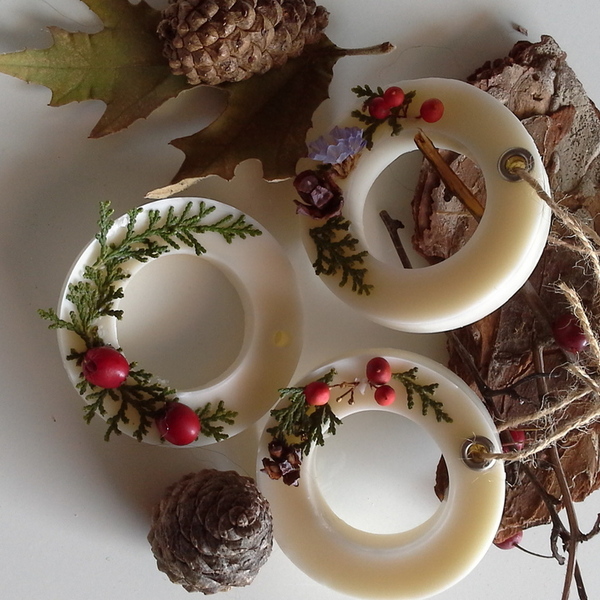 Αρωματικές ταμπλέτες με κερί μέλισσας και vegan σόγια - αρωματικά χώρου, κεριά & κηροπήγια - 2