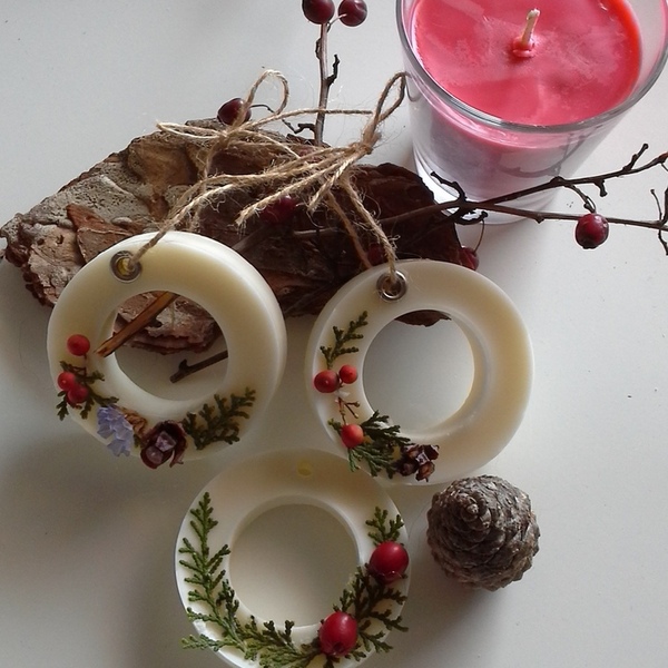 Αρωματικές ταμπλέτες με κερί μέλισσας και vegan σόγια - αρωματικά χώρου, κεριά & κηροπήγια - 3