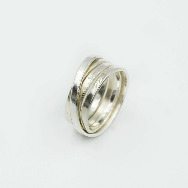 Δαχτυλίδι ασημένιο τυλιχτό - ασήμι, ασήμι 925, χειροποίητα, unisex, σταθερά