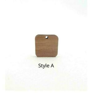 Ξύλινα στοιχεία για σκουλαρίκια σε τετράγωνο σχήμα 10 τεμάχια - ξύλο, ξύλινα κοσμήματα, υλικά κοσμημάτων - 3