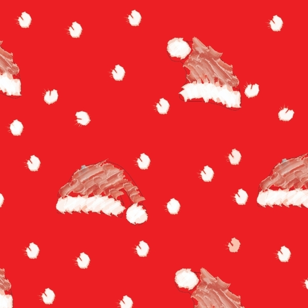 Χριστουγεννιάτικα Σκουφάκια| Α3 ψηφιακό αρχείο 29,7 *42 | Σουπλά, χαρτί περιτυλίγματος σε Κόκκινο Χρώμα - χαρτί, χριστούγεννα, σουπλά - 3