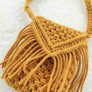 Μacrame handmade boho girly cozy bag - τσαντάκια
