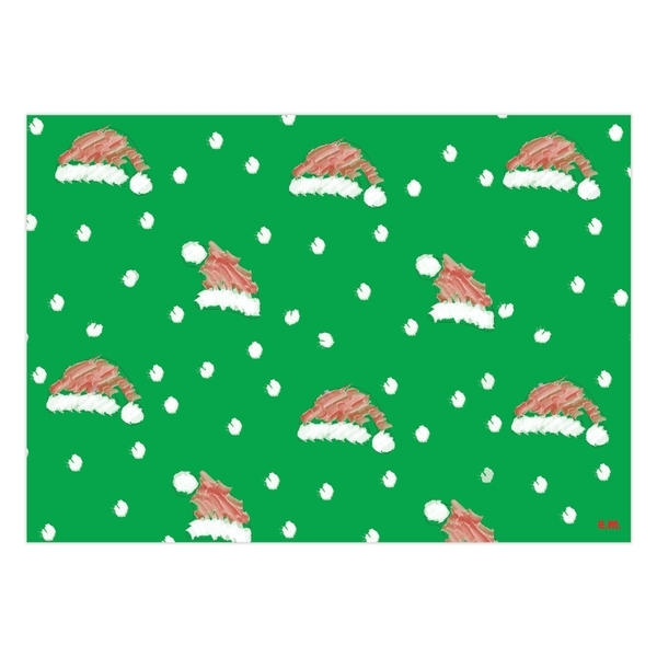 Χριστουγεννιάτικα Σκουφάκια| Α3 ψηφιακό αρχείο 29,7 *42 | Σουπλά, χαρτί περιτυλίγματος σε Πράσινο Χρώμα - χαρτί, χριστούγεννα, σουπλά