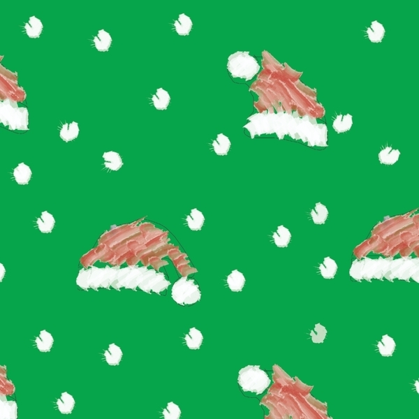 Χριστουγεννιάτικα Σκουφάκια| Α3 ψηφιακό αρχείο 29,7 *42 | Σουπλά, χαρτί περιτυλίγματος σε Πράσινο Χρώμα - χαρτί, χριστούγεννα, σουπλά - 3