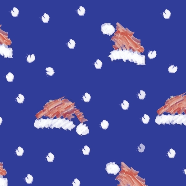 Χριστουγεννιάτικα Σκουφάκια| Α3 ψηφιακό αρχείο 29,7 *42 | Σουπλά, χαρτί περιτυλίγματος σε Μπλε Χρώμα - χαρτί, χριστούγεννα, σουπλά - 3