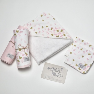 Σετ νεογέννητου 10 τεμαχίων, Newborn Box - "Butterflies" - κορίτσι, δώρα για βάπτιση, βρεφικά, σετ δώρου, για μωρά - 4
