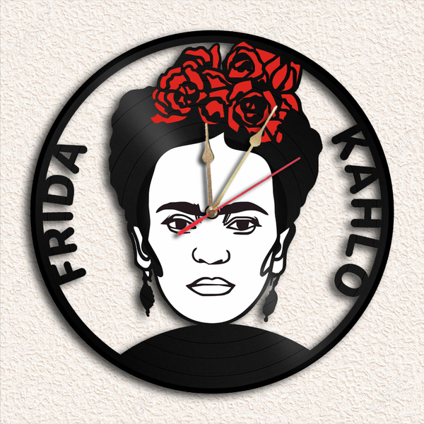 Frida Kahlo Χειροποίητο ρολόι τοίχου - τοίχου