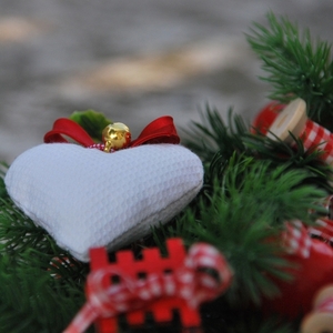 Κόκκινο χριστουγεννιάτικο στεφάνι - στεφάνια, χριστουγεννιάτικο, διακοσμητικά - 4