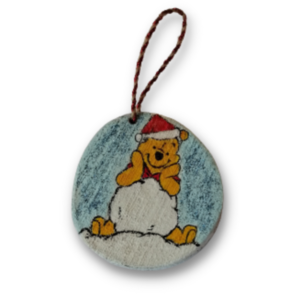 Χριστουγεννιάτικο Ξύλινο Στολίδι - Αρκουδάκι - ξύλο, αρκουδάκι, χριστουγεννιάτικα δώρα, στολίδια