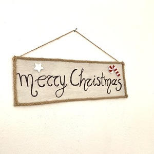 Merry Christmas Farmhouse Sign - πίνακες & κάδρα - 2