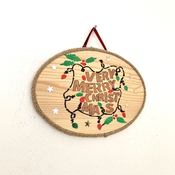 Very Merry Christmas Sign - διακοσμητικά, χριστουγεννιάτικα δώρα - 2