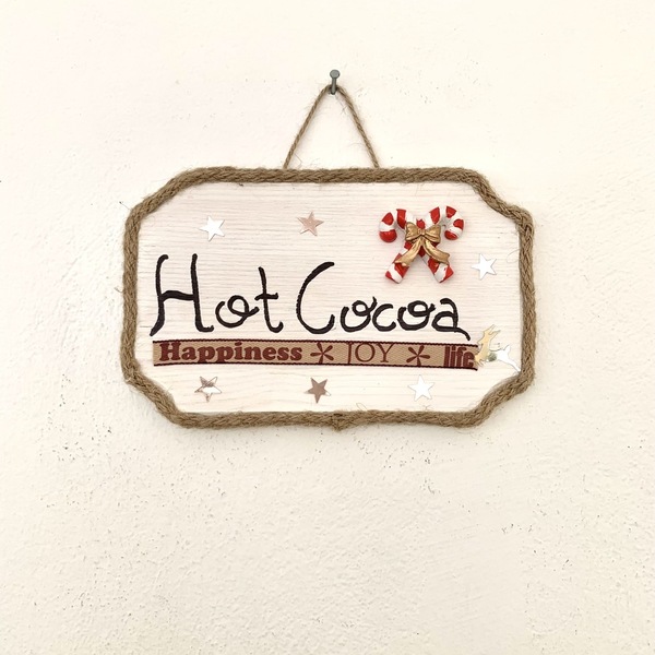 Hot Cocoa Sign - διακοσμητικά