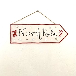North Pole Arrow Sign - ξύλο, διακοσμητικά