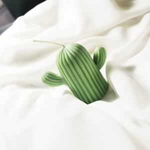 Cactus Candle (KICANDLON) - χειροποίητο κερί ελαιοκράμβης: 8cm*7cm*6cm - αρωματικά κεριά, κάκτος