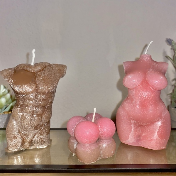 Set of three candles - χειροποίητα, αρωματικά κεριά, κεριά, body candle