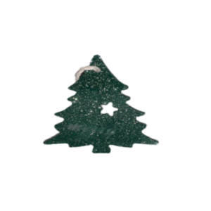 Χειροποίητο χριστουγεννιάτικο στολίδι δεντράκι φτιαγμένα από υγρό γυαλί 9cm χ 8cm - γυαλί, χριστούγεννα, χριστουγεννιάτικα δώρα, στολίδια, δέντρο