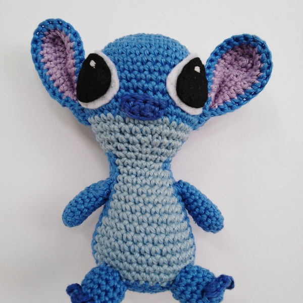 Πλεκτή κούκλα Stitch 14 εκ. - παιχνίδια, amigurumi, κούκλες