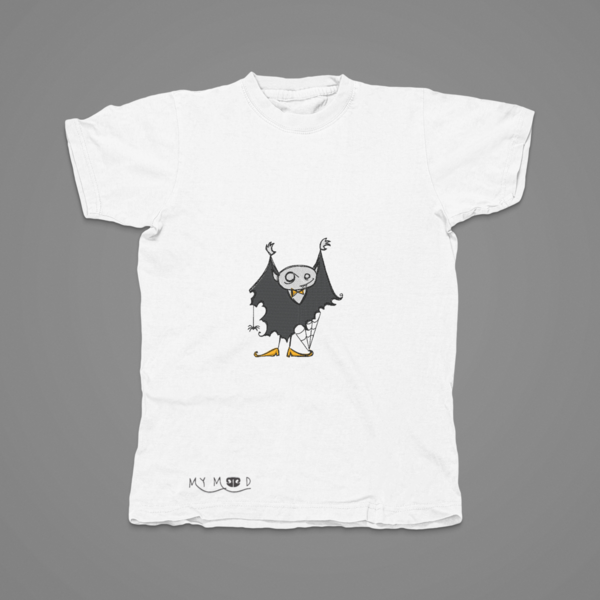 Βαμβακερό μπλουζάκι με κεντητό σχέδιο Halloween Boy - βαμβάκι, κεντητά, δώρο, halloween - 2