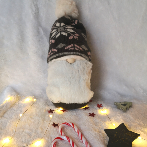 Χριστουγεννιάτικος Χειροποίητος Νάνος - ύφασμα, διακοσμητικά, χιονάνθρωπος, χριστουγεννιάτικα δώρα - 2