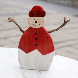 Χιονάνθρωπος ξύλινος με χέρια - κλαδιά - ξύλο, διακοσμητικά