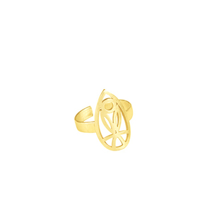 Δαχτυλίδι "Οβάλ Τουλίπα" - ασήμι, επάργυρα, γεωμετρικά σχέδια, λουλούδι, αυξομειούμενα - 2