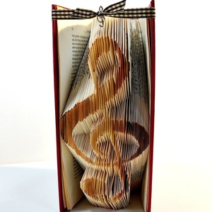 Διακοσμητικό βιβλίο book folding μουσικό κλειδί - χαρτί, διακοσμητικά - 3