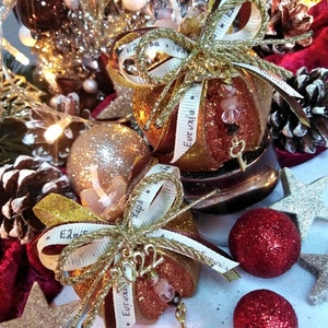 Γούρι 2024 αρωματικό κερί ρόδι χρυσό-χάλκινο 6×6cm - γούρι, ρόδι, χριστουγεννιάτικα δώρα, γούρια, πρωτοχρονιά, κεριά & κηροπήγια - 4