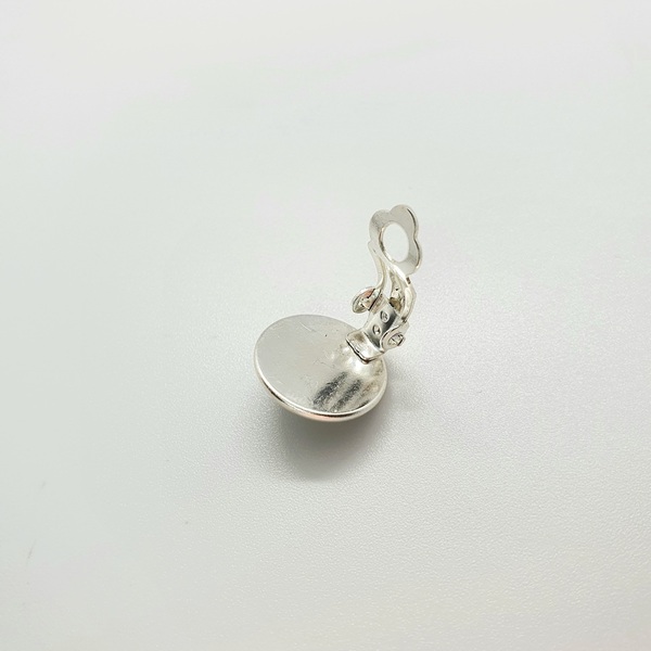 Σκουλαρίκια ατσάλινα κουμπωτά με υγρό γυαλί " Η Όμορφη Καρδερίνα " -12mm - γυαλί, μικρά, ατσάλι, με κλιπ, φθηνά - 4