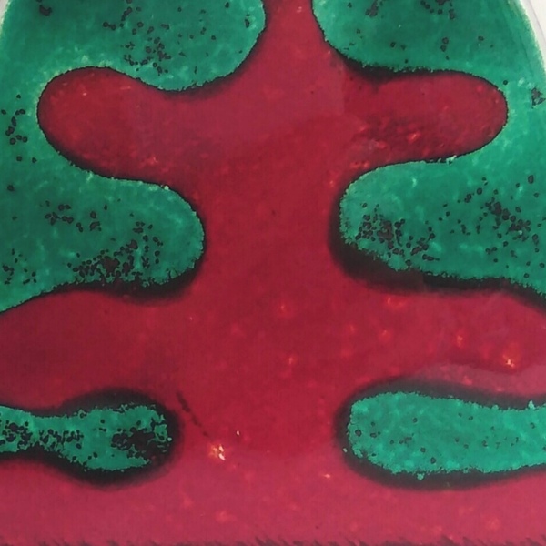 Επιτραπέζιο γυάλινο πινακάκι "Αστέρι Δέντρο " 18Χ15Χ6 - ξύλο, γυαλί, χριστουγεννιάτικο, δέντρο - 2