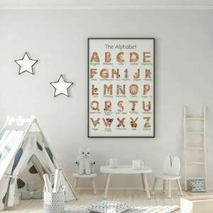 Εκπαιδευτική αφίσα αγγλικό αλφάβητο | Εκτυπώσιμη σε 5 μεγέθη + Bonus - αφίσες, δώρα για παιδιά, για παιδιά, δωμάτιο παιδιών - 2
