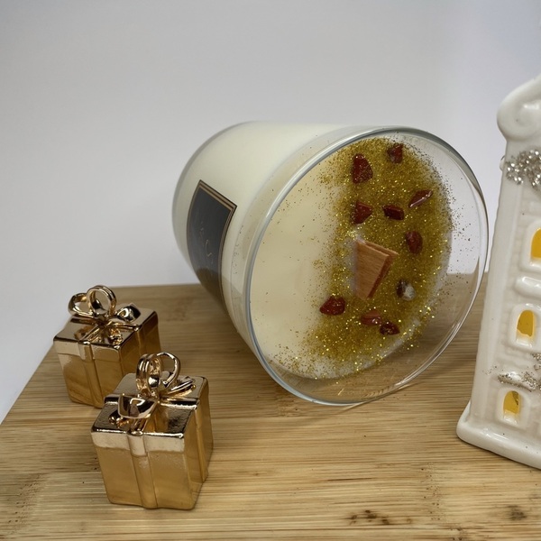 Χίλιες και μια νύχτες αρωματικό κερί σόγιας με πέτρες ζωδίου 380 gr - αρωματικά κεριά - 5