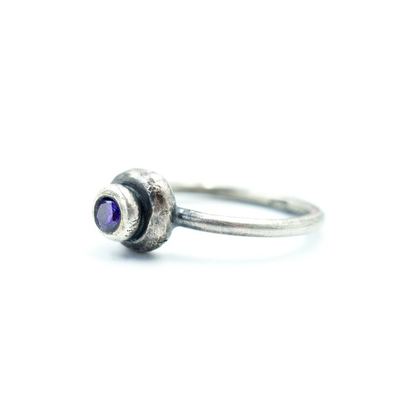 Ασημένιο μικρό δαχτυλίδι - ασήμι 925, χειροποίητα, βεράκια, boho, σταθερά - 3