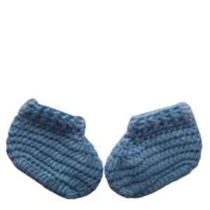 Πλεκτά γαλάζια καλτσάκια για αγοράκι - αγκαλιάς, αγόρι, 3-6 μηνών, βρεφικά ρούχα