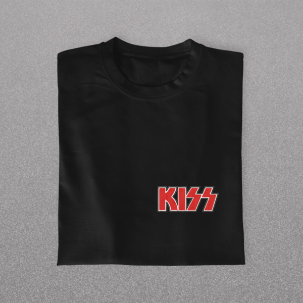 Βαμβακερό μπλουζάκι με κεντητό σχέδιο rock band KISS - βαμβάκι, κεντητά, δώρο, halloween - 5