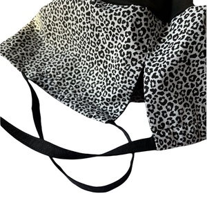 Σκουφάκι χειρουργείου animal print άσπρο-μαύρο - ύφασμα, γυναικεία, δώρο για γιατρό - 3