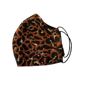Μάσκα υφασμάτινη leopard πορτοκαλί - animal print, γυναικεία, προστασία, μάσκες προσώπου